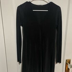 Zara Black Long Sleeve Dress Size Small